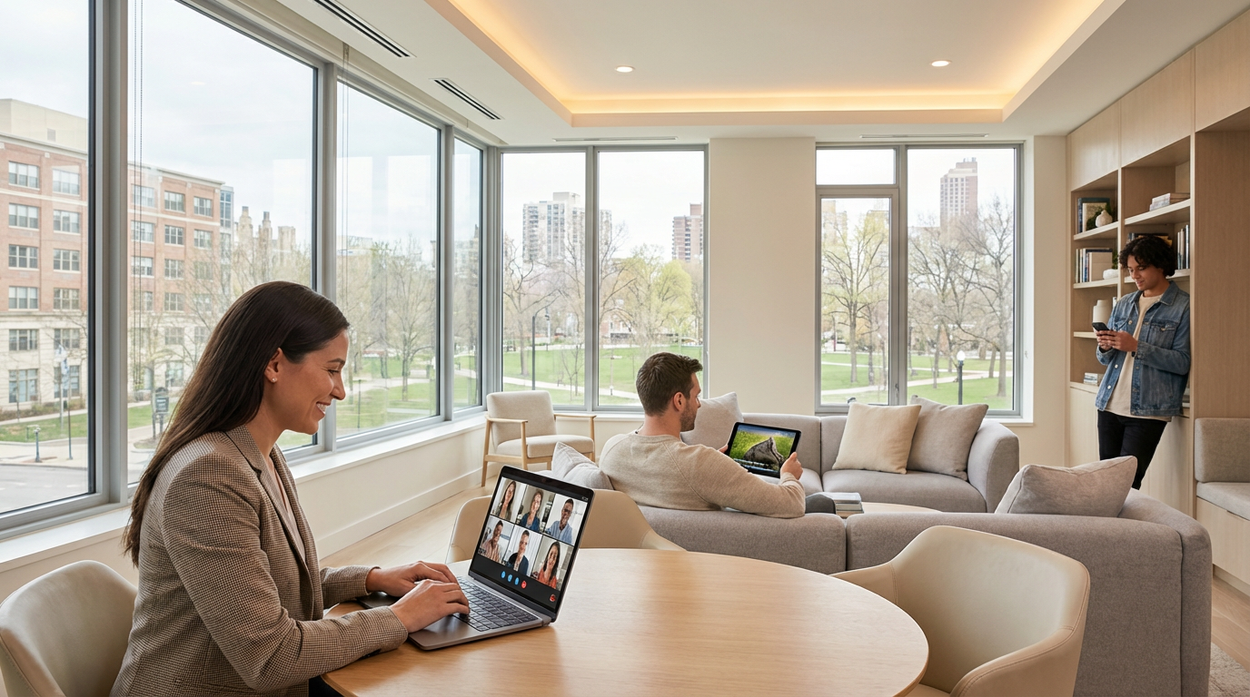 Comparison chart showing Springfield MDU Internet Provider service tiers with speed and pricing options